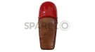 Royal Enfield GT and Interceptor 650cc Leather Dual Seat With Red Cowl  D8 - SPAREZO